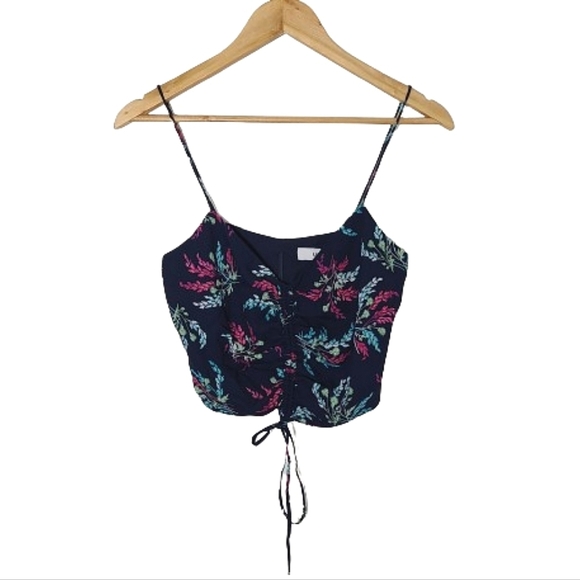 Likely Alias Floral Printed Ruched Front Top - Picture 4 of 15